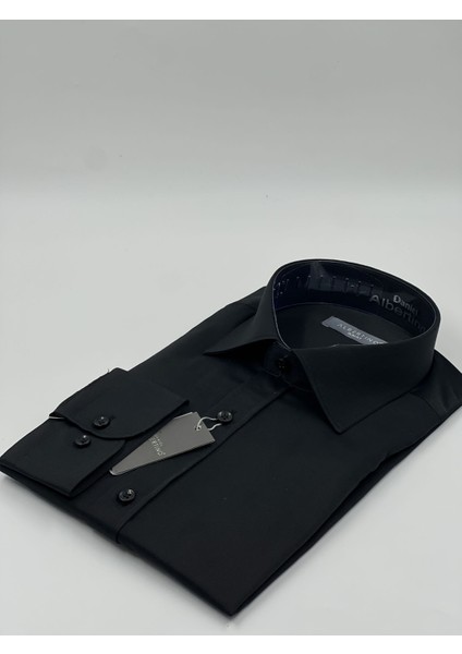 Italyan Stil Slim Fit Erkek Dik Yaka Gömlek