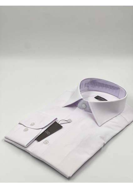 Italyan Stil Slim Fit Erkek Dik Yaka Gömlek