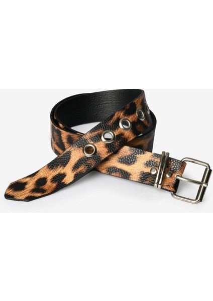 Leopar Desenli Kadın Kemer - Leopar Leopar - 90 modelleri