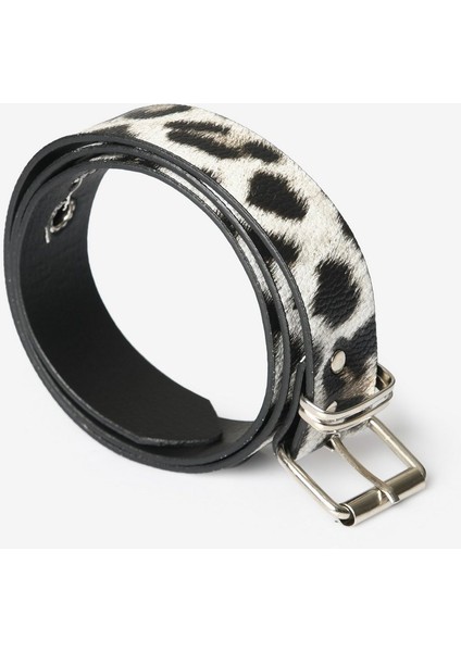 Leopar Desenli Kadın Kemer - Leopar Leopar - 90
