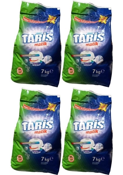 Matik Toz Çamaşır Deterjanı 28KG Renkli ve Beyazlar Için (4pk*7kg) (212 Yıkama)