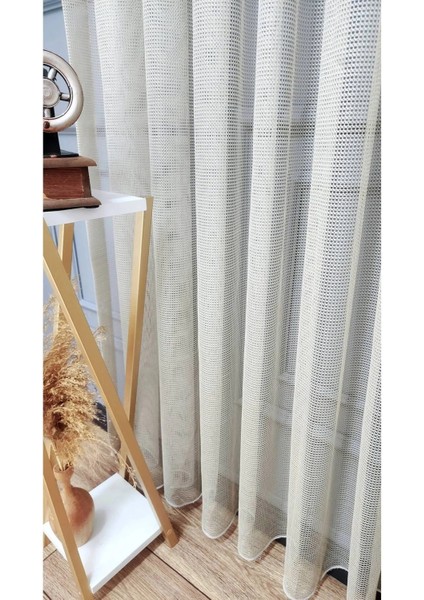 Vizon Renk Fileli Tül Perde 1/2pileli Mutfak Ofis Büro Tül Perde modelleri