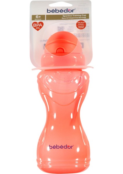 Sportif Pipetli Bardak/alıştırma Bardağı 330ML - Neoan Pembe