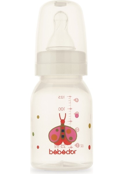 Desenli Pp Biberon 125ML (KOD:23302) - Kırmızı