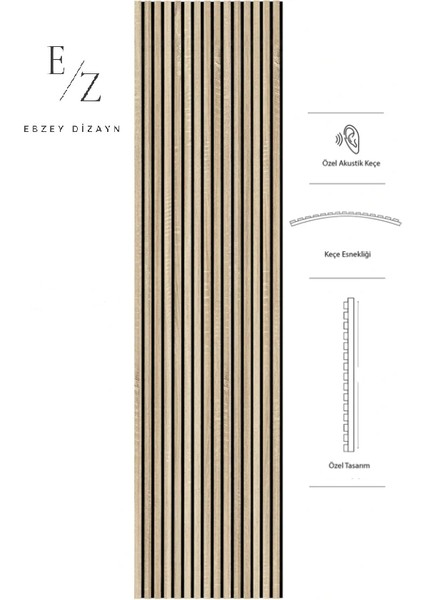 Mdf Ahşap Akustik Keçeli Duvar Paneli fırsatları