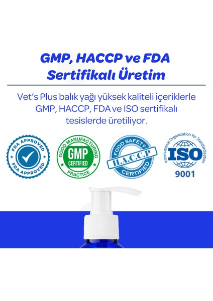 Kedi ve Köpekler Için Balık Yağı 200ML