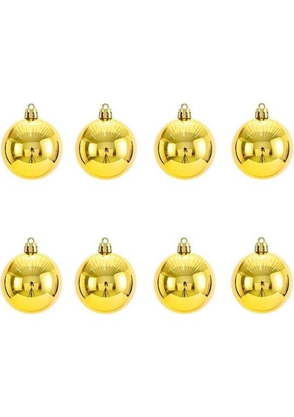 Yılbaşı Topları Asetat Kutulu Çam Ağacı Süsleri Gold 3 cm 16'lı