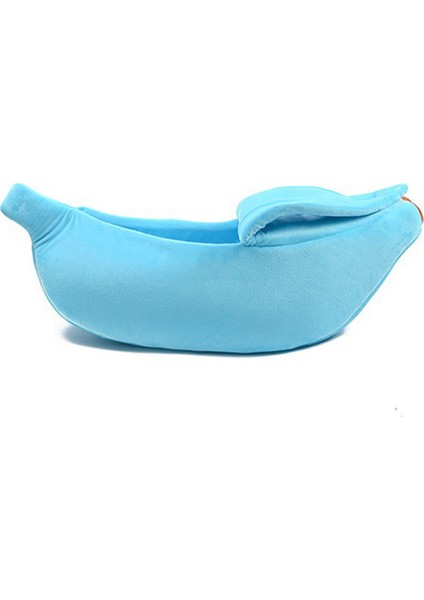 Mavi Stil L Beden Sevimli Muz Şekilli Evcil Hayvan Kedi Yatağı Mat (Yurt Dışından)