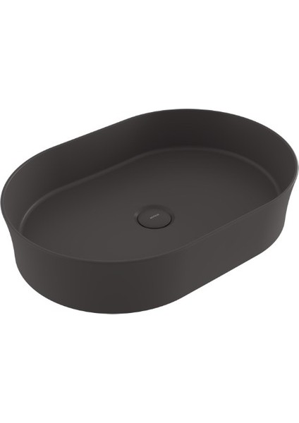 Bocchi Slim Line Oval Lavabo 55 x 38 cm Mat Antrasit