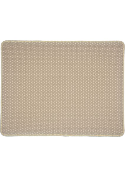 Bej Tarzı 40X50CM Çift Katlı Kedi Kumu Matı Tuvalet Minderi Kedi Yatağı (Yurt Dışından)