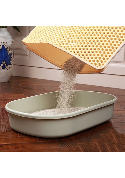 Bej Tarzı 40X50CM Çift Katlı Kedi Kumu Matı Tuvalet Minderi Kedi Yatağı (Yurt Dışından) modelleri