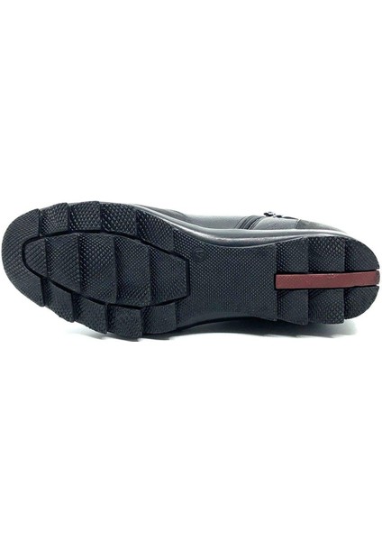 Deri Siyah Sıcak Astar Spor Erkek Bot 9519 636 551 indirimleri