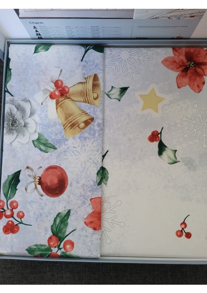 Taç Ranf. Nevresim Takımı Yılbaşı Temalı Charm Kırmızı 15262