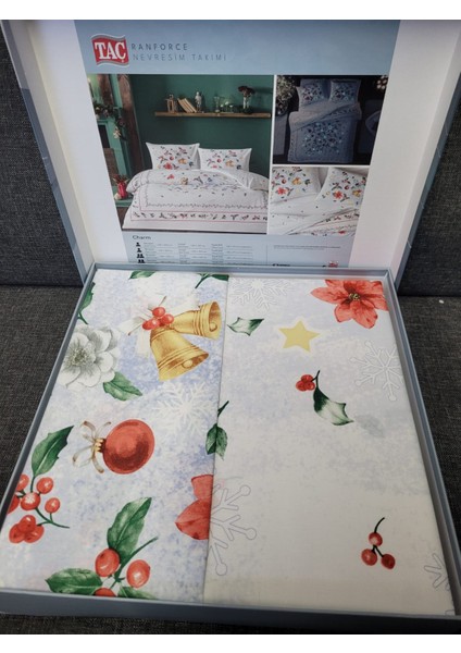 Taç Ranf. Nevresim Takımı Yılbaşı Temalı Charm Kırmızı 15262 modelleri