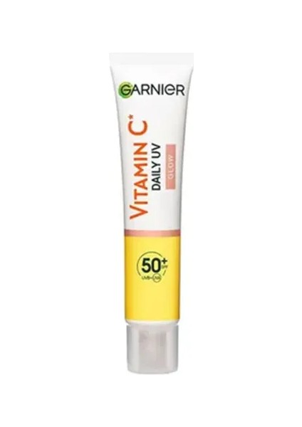 Vitamin C Daily Uv Glow Parlak SPF50+ 40 ml Güneş Koruyucu Yüz Kremi