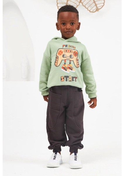 Erkek Çocuk Baskılı Alt Üst Takım