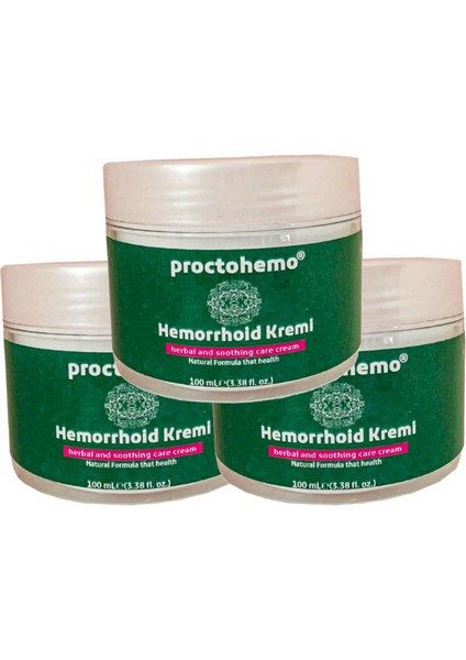 Hemorroidin Cream 150 ml 3 Tane Birden