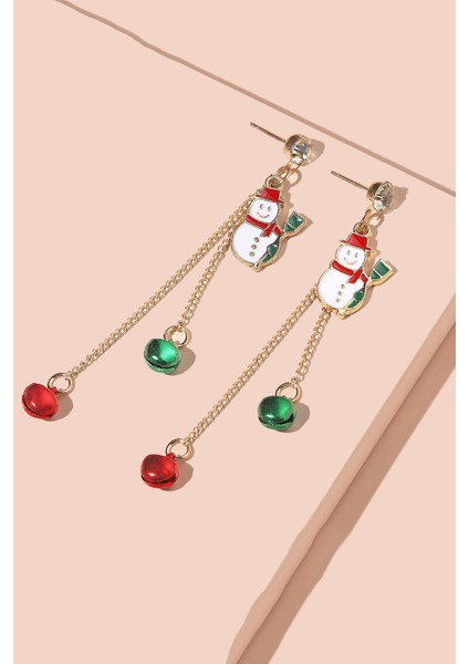 Yılbaşı Temalı Kardan Adam Sallantılı Kadın Küpe fiyatları