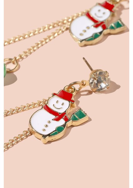 Yılbaşı Temalı Kardan Adam Sallantılı Kadın Küpe fırsatları