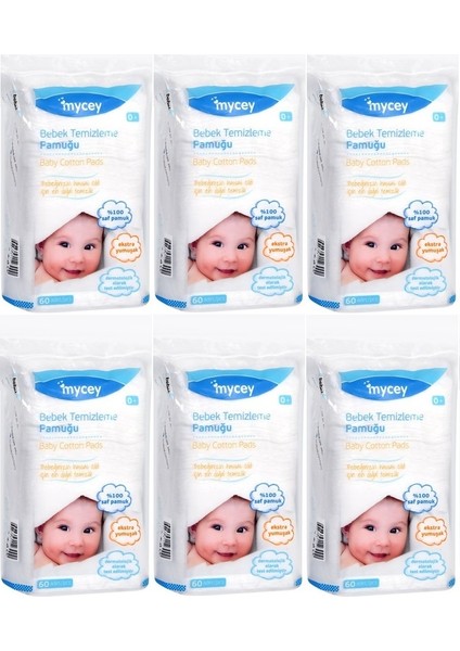 Bebek Temizleme Pamuğu 360 Adet (6pk*60)