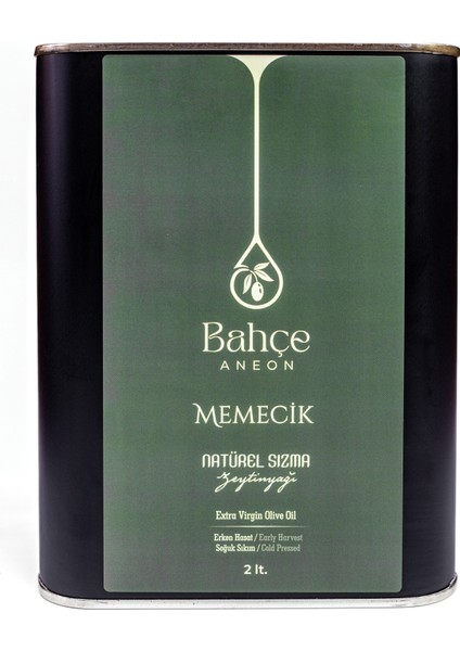 Naturel Sızma Erken Hasat Soğuk Sıkım Memecik Zeytinyağı - Yeni Sezon - 2 Litre