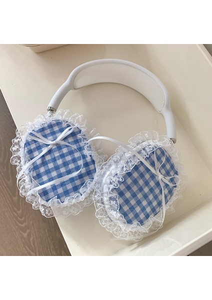 Airpods Max 1 Çift Darbeye Dayanıklı Kılıf Kumaş + Tpu Kulaklık Koruyucu Izgaralar Desen Dantel Kenar Tasarımı (Yurt Dışından) indirimleri