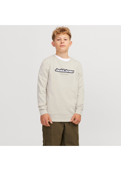 Çocuk Logo Baskılı Bisiklet Yaka Sweatshirt - Vesterbro