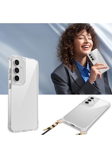 Samsung Galaxy A35 Kılıf Airbagli Takılabilir Askı Aparatlı Snap Silikon Kapak