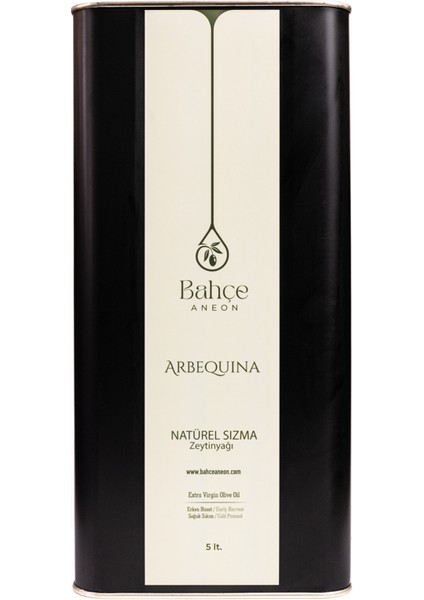 Naturel Sızma Erken Hasat Soğuk Sıkım Arbequina Zeytinyağı - Yeni Sezon - 5 Litre