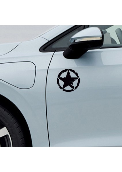 Star Sticker Model 5 - 4x4 Sticker - Off Road Sticker - Jeep Sticker - Oto Sticker - Araba Sticker - Kaput Sticker - Kapı Sticker