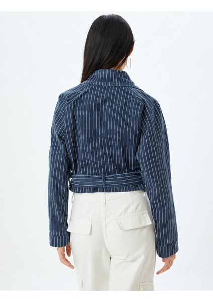 Ceket Geniş Yaka Kemer Detaylı Bol Kalıp fırsatları