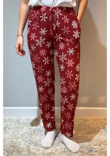 Kadın Süet Tek Alt 120 Kar Bordo