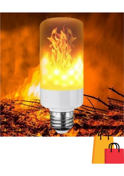 CT-4059 5 W LED Alev Ampül 3 Fonksiyon Gerçek Alev Efekt