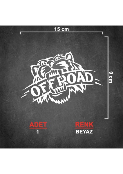 Tiger Sticker - Kaplan Sticker - 4x4 Sticker - Off Road Sticker - Jeep Sticker - Oto Sticker - Araba Sticker - Kaput Sticker - Kapı Sticker
