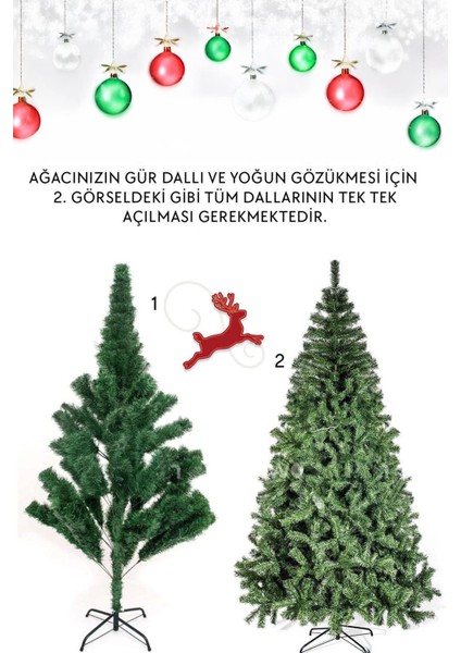 Yılbaşı Çam Ağacı 180 cm 400-450 Dal modelleri