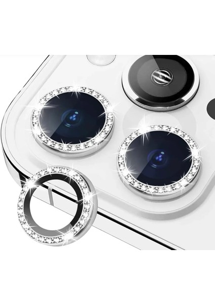 Iphone 16 Pro/16 Pro Max Uyumlu Taşlı Sapphire Kamera Lens Koruyucu modelleri