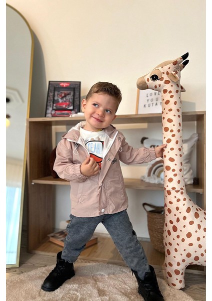 Kurukafa Desenli Yağmurluklu Erkek Çocuk 3 lü takım - Vizon modelleri