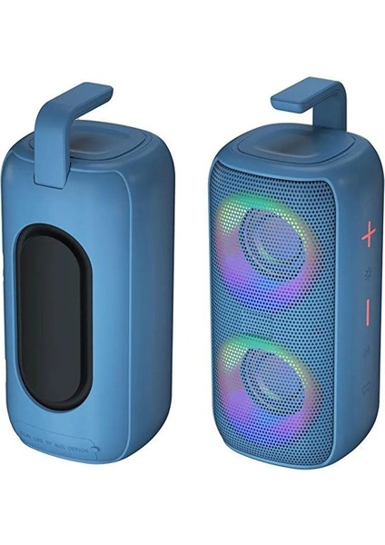 Taşınabilir Rgb Renkli Bluetooth Hoparlör Ses Bombası Çift Çıkış Extra Bass Özellikli