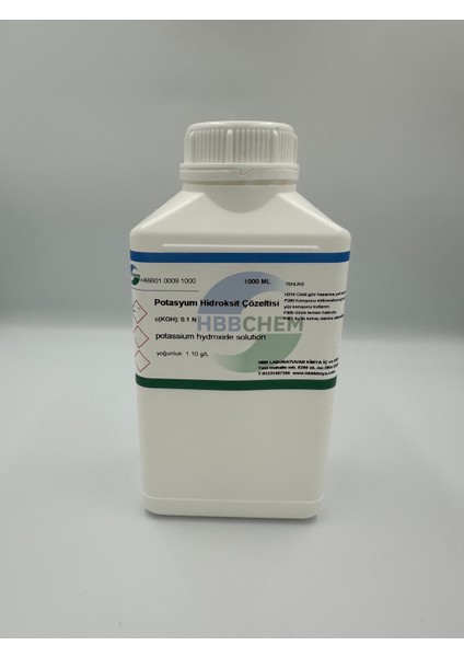Potasyum Hidroksit Çözeltisi 0.1N 1 Litre