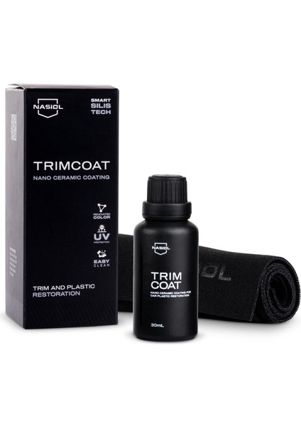 Trimcoat Araç Plastik Yenileyici,Onarıcı ve Koruyucu Nano Seramik Kaplama-2 Yıl Dayanım-30ml