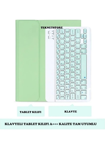 Samsung Galaxy Tab S6 Lite P610/P613 Tablet Uyumlu Bluetooth Klavyeli Kılıf (Türkçe Klavye)