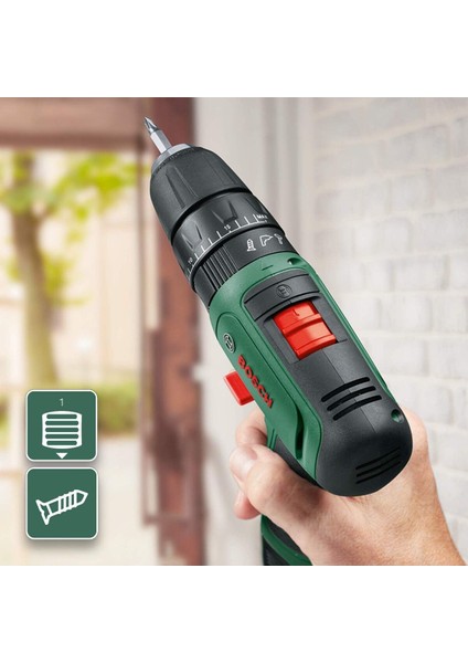 1.5 - 1.9 Ah Easyımpact 1200 Şarjlı Darbeli Matkap Tek Akülü Bosch Yeşil Vidalama Makinesi 18V 1.5