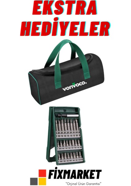 1.5 - 1.9 Ah Easyımpact 1200 Şarjlı Darbeli Matkap Tek Akülü Bosch Yeşil Vidalama Makinesi 18V 1.5