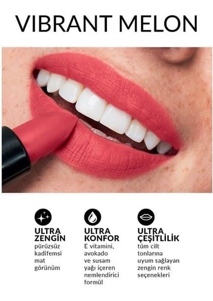 Ultra Matte Lipstick Vibrant Melon