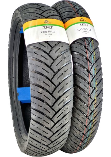 Bajaj Pulsar, Honda CBF, Kawasaki Ninja, 130/70-17 Ve 100/80-17 Tl Dubleks Lastik Set