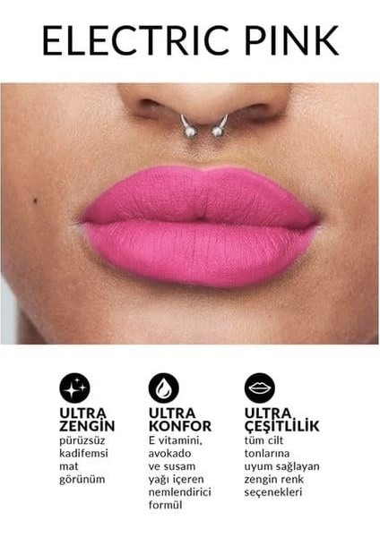 Ultra Matte Lipstick Electrick Pink fiyatları