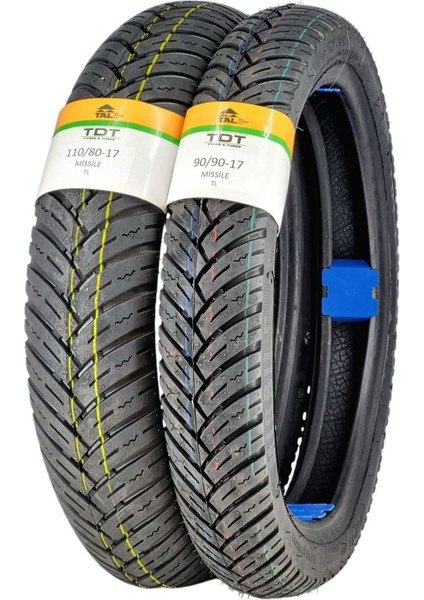 Bajaj Pulsar 150 /Boxer 110/80-17 Ve 90/90-17 Tl Dubleks Lastik Set