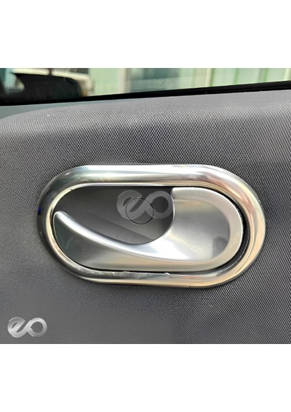 Dacia Sandero Stepway Krom Iç Kapı Kolu Çerçevesi 2006-2012 Paslanmaz Çelik
