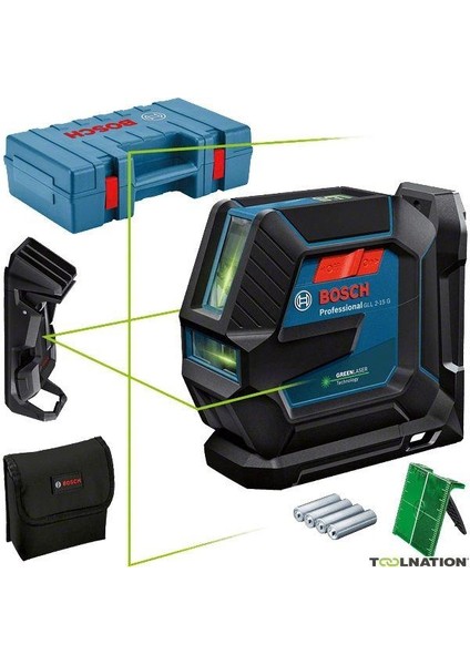 Gll 2-15 G + LB10 Çapraz Çizgi Lazer Plastik Çanta
