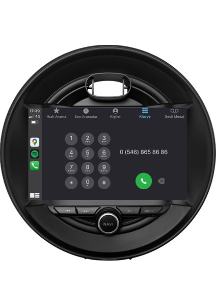 Mini Cooper (2013-2017) Android 14 Multimedya Carplay 9 Inch 8 GB Ram / 128 GB Hafıza CRV-4771XAA